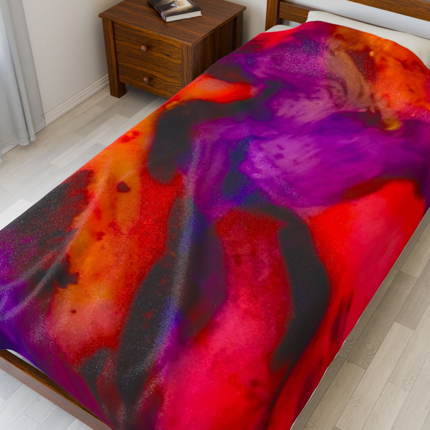 Super Fun and Colorful Velveteen Plush Blanket