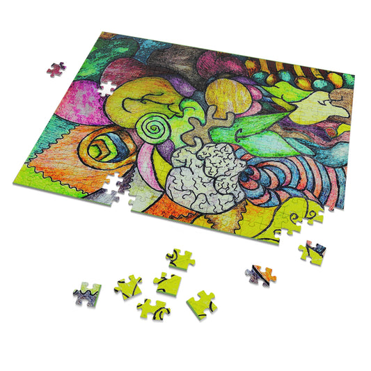 What's In My Brain Jigsaw Puzzle with Tin