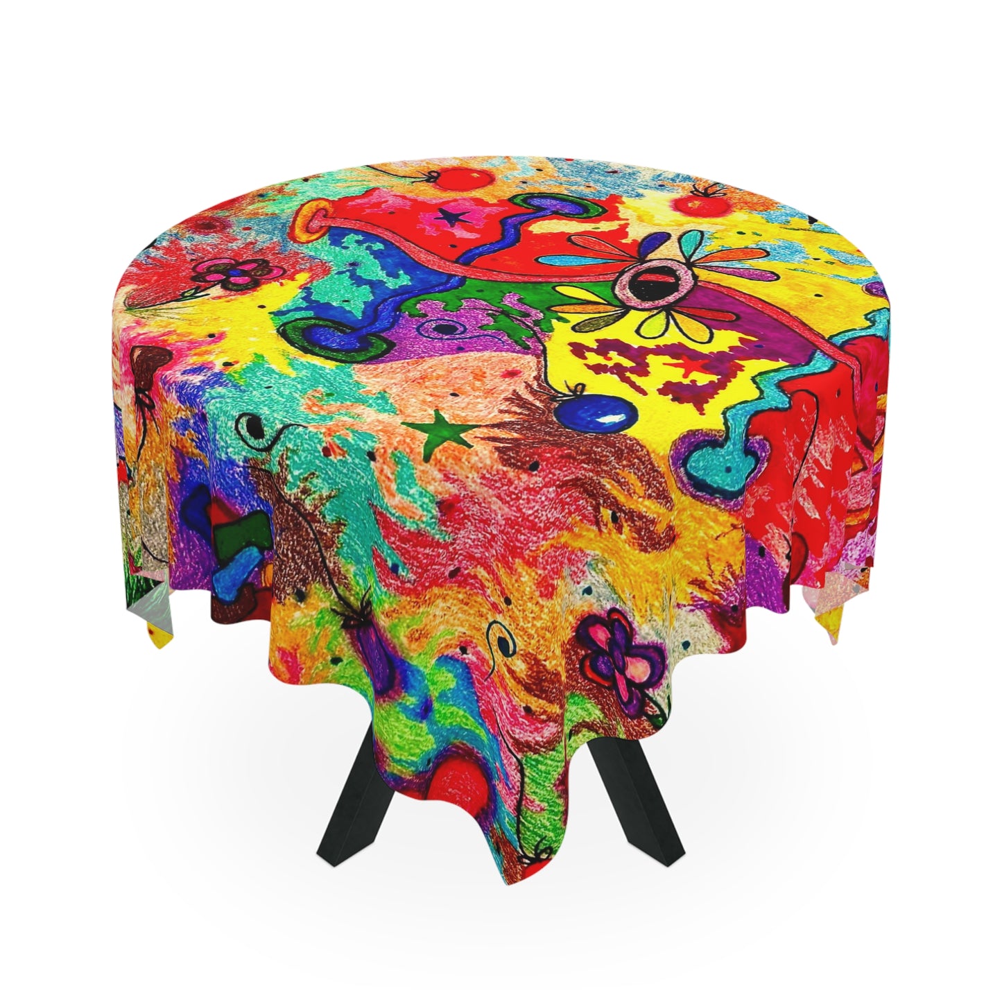 Ballons and Such Hand Drawn Tablecloth