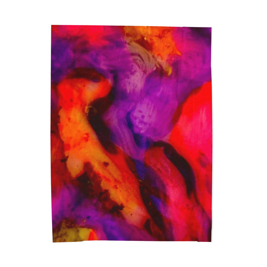 Super Fun and Colorful Velveteen Plush Blanket
